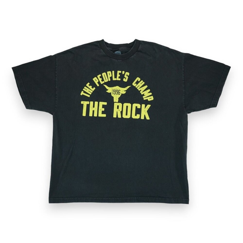 WWE Black 2XL T-Shirt‎ The Rock The People's Champ 20 Years Dwayne Johnson
